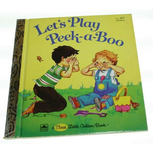 Let's Play Peek-A-Boo, A First Little Golden Book 1981 Very Good Used Condition